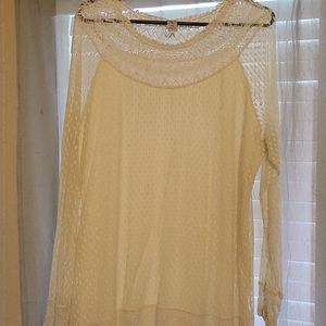 Lace, off the shoulder top